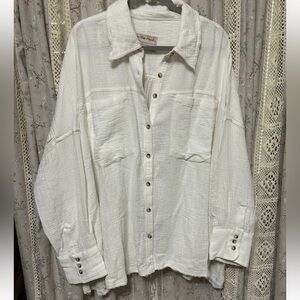 Free People Cardiff Button Down Top